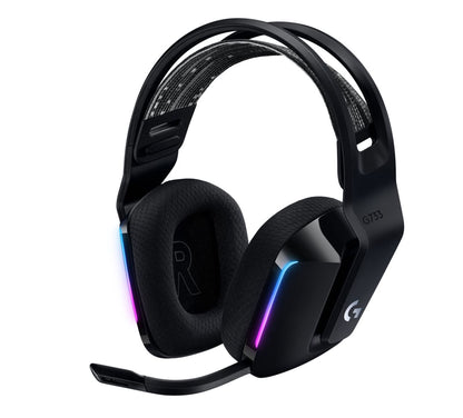 Logitech G733 Lightspeed Wireless RGB Gaming Headset Black USB Headphones Frequency Response: 20...