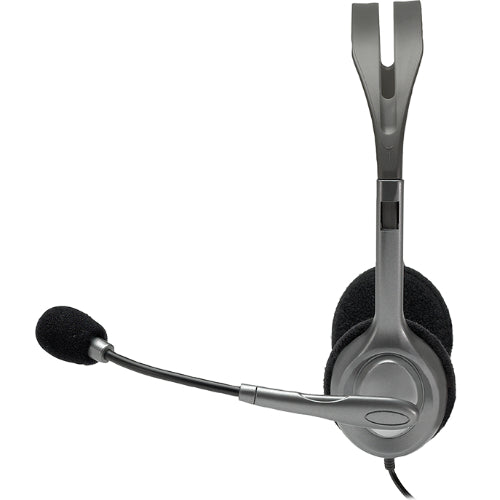 Logitech H110 Stereo Headset Over-the-head Headphones 3.5mm Versatile Adjustable Microphone for P... - Image 2