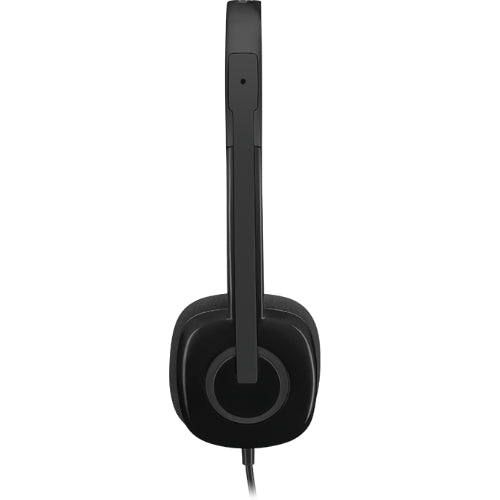 Logitech H151 Stereo Headset Light Weight Adjustable Headphones with Microphone 3.5mm jack In-lin... - Image 4