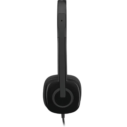 Logitech H151 Stereo Headset Light Weight Adjustable Headphones with Microphone 3.5mm jack In-lin... - Image 4
