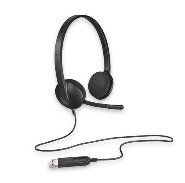 Logitech H340 Plug-and-Play USB Headset with Noise Cancelling Microphone Comfort Design for Windo...