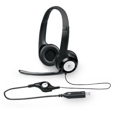 Logitech H390 USB Headset Adjustable,USB,2 Years Noise Cancelling Micophone Headphones In-line Au...