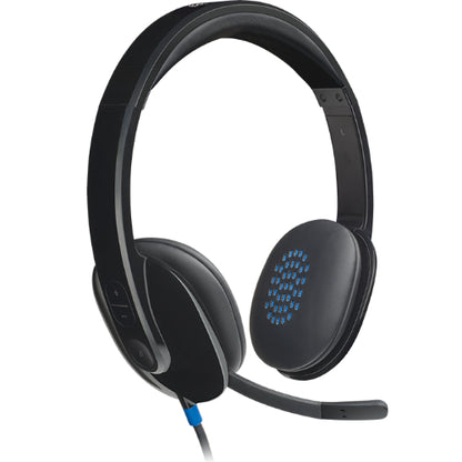 (LS)Logitech H540 USB Headset Laser-tuned drivers, 2Yr Plug and play Listen to details Crystal-clear voice Headphone Take control of the sound, Headp