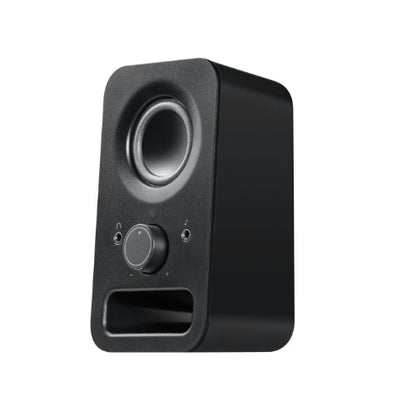 Logitech Z150 2.0 Stereo Speakers 6W Compact Size Easily Access to Power  Volume Control Headphone  Auxiliary Jack for TV PC Smartphone Tablet