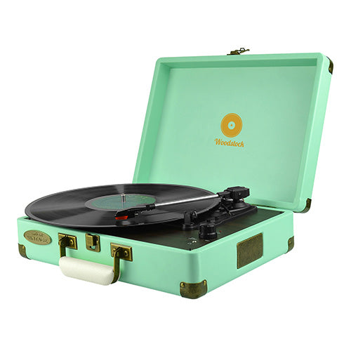 (LS)mbeat® Woodstock Retro Turntable Player TIIFFANY BLUE Speakers: Built in 2 speaker Interface:...
