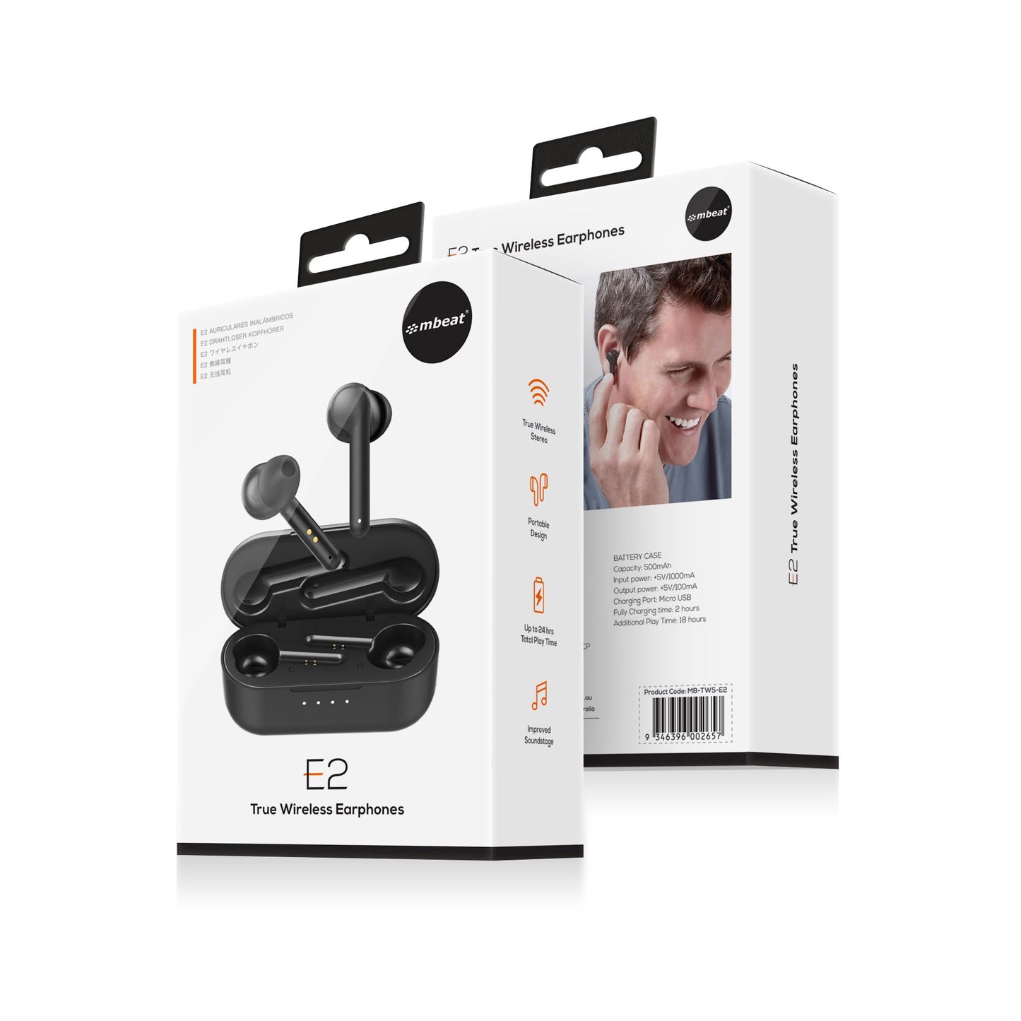 (LS)mbeat® E2 True Wireless Earbuds/Earphones - Up to 4hr Play time, 14hr Charge Case, Easy Pair... - Image 4