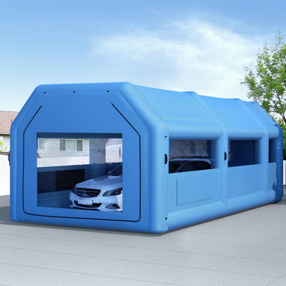GIANTZ Inflatable Spray Booth Car Paint Tent 8.5x4.8m 2 Blowers Filter Mobile Garage Workstation - Image 8