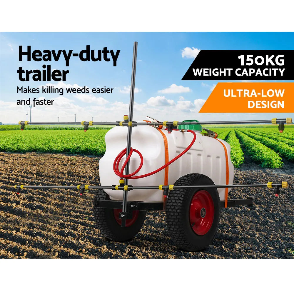 Giantz Weed Sprayer 100L Trailer 1.5M Boom Garden Spray - Image 3