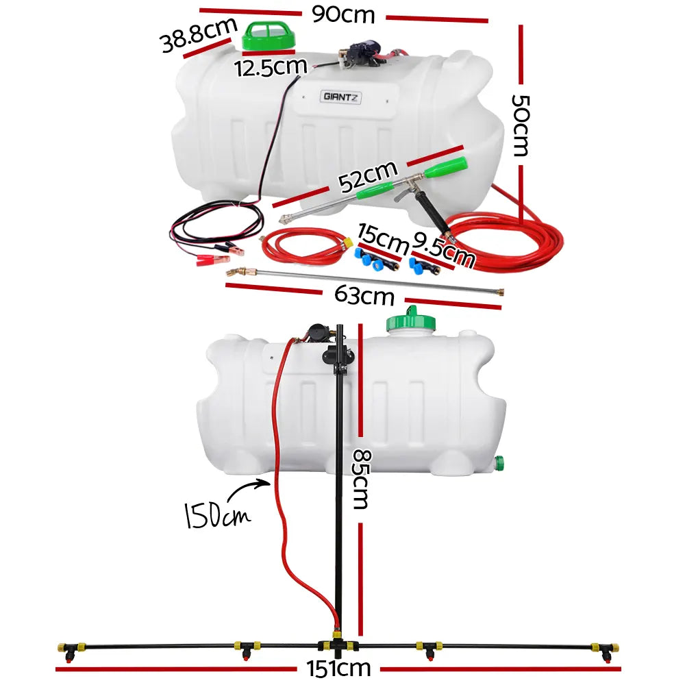 Giantz Weed Sprayer 100L 1.5M Boom Garden Spray - Image 2