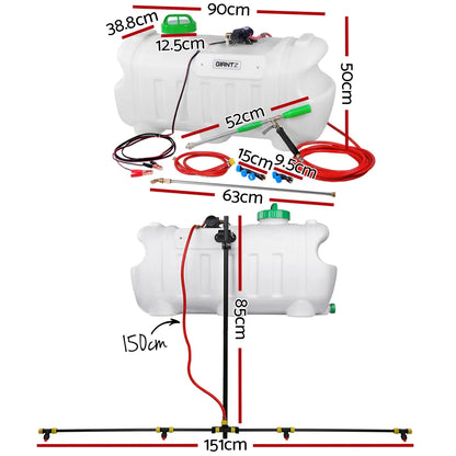 Giantz Weed Sprayer 100L 1.5M Boom Garden Spray - Image 2