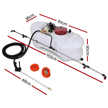 Giantz Weed Sprayer 60L 1.5M Fixed Boom Garden Spray - Image 2