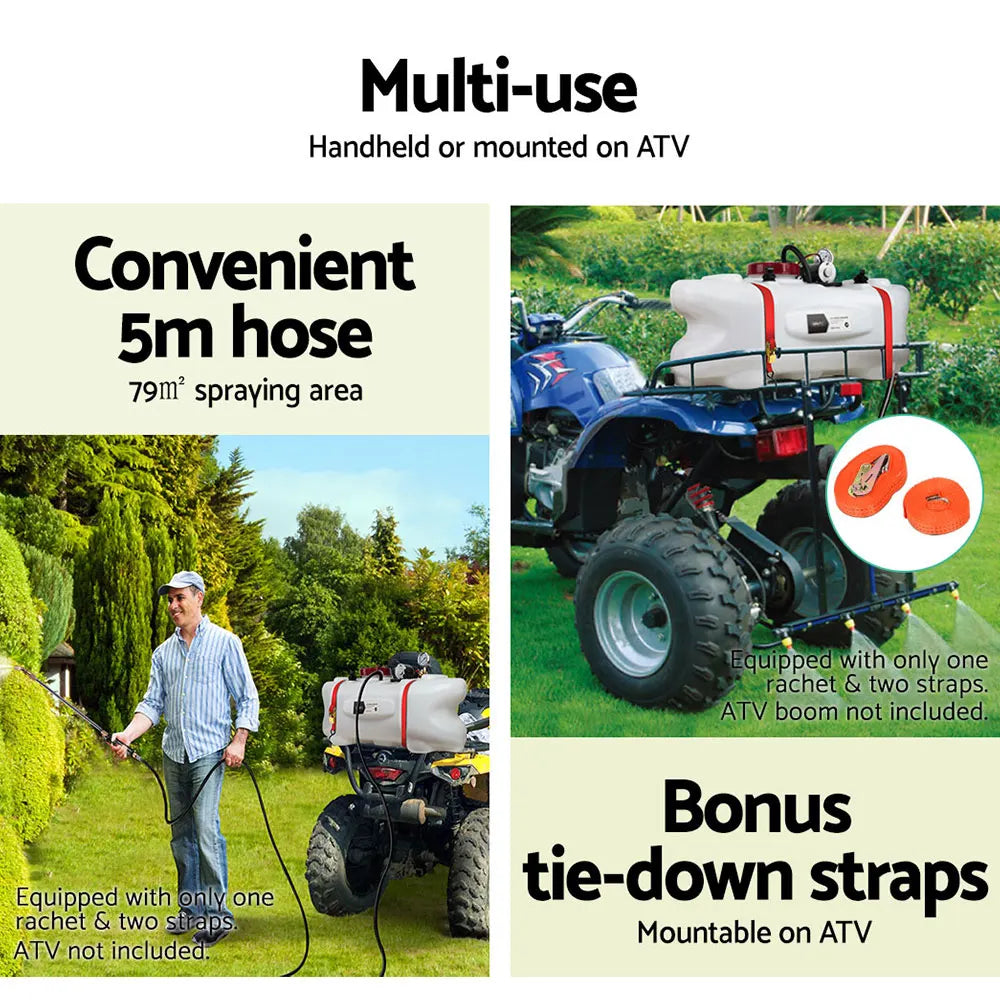 Giantz Weed Sprayer 60L 1.5M Fixed Boom Garden Spray - Image 5