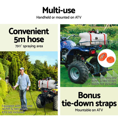 Giantz Weed Sprayer 60L 1.5M Fixed Boom Garden Spray - Image 5