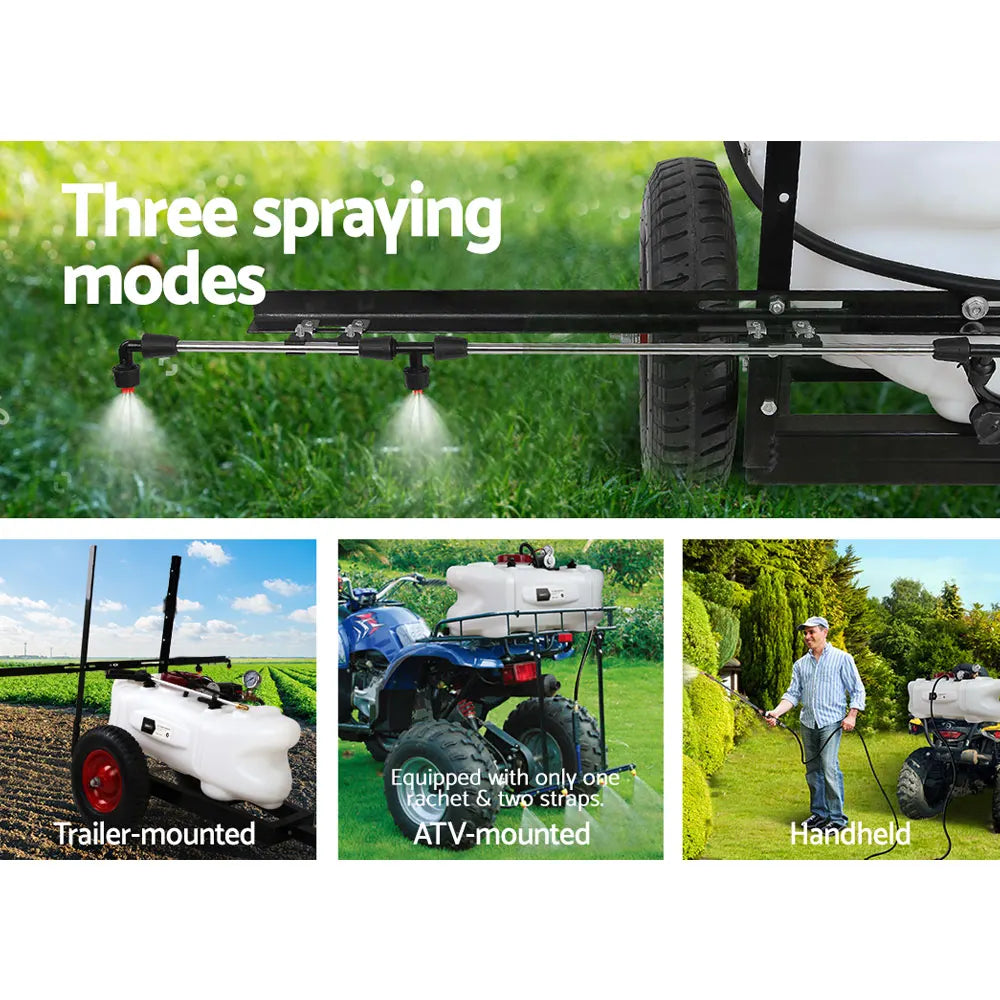 Giantz Weed Sprayer 100L Trailer 1.5M Boom Garden Spray - Image 5