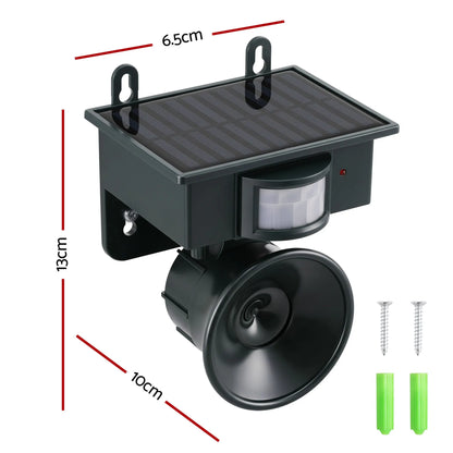 Gardeon Solar Ultrasonic Animal Deterrent PIR Motion Sensor Outdoor Garden Green - Image 2