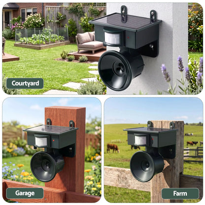 Gardeon Solar Ultrasonic Animal Deterrent PIR Motion Sensor Outdoor Garden Green - Image 7