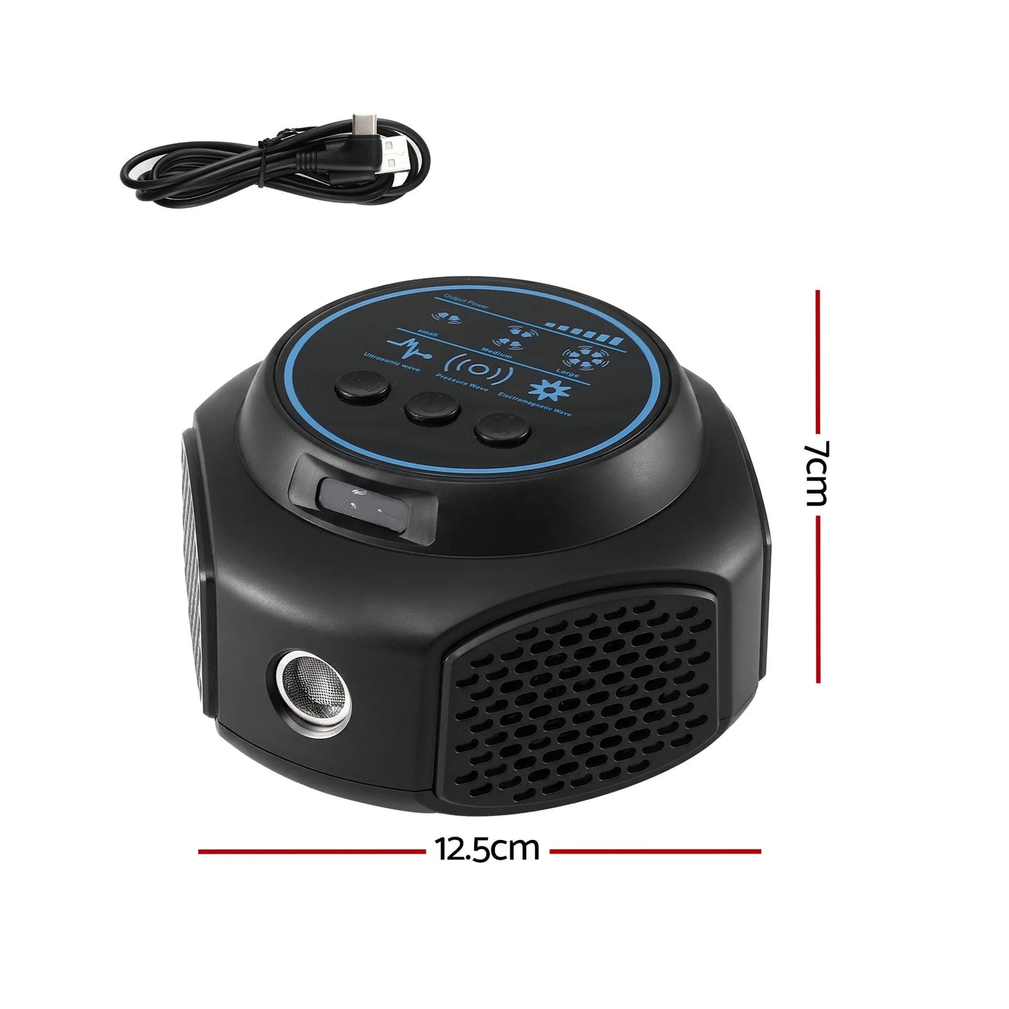 Gardeon Ultrasonic Rat Repeller 360 Degree 4 Modes Pest Repeller Black - Image 3