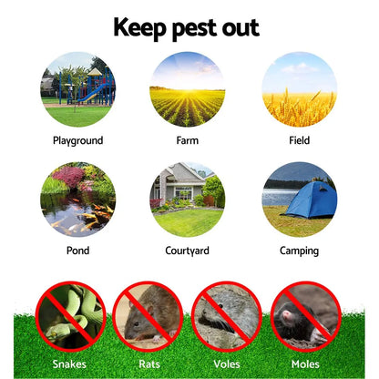 Gardeon Snake Repeller 6X Multi Pulse Ultrasonic Battery Powered Pest Repellent - Image 7