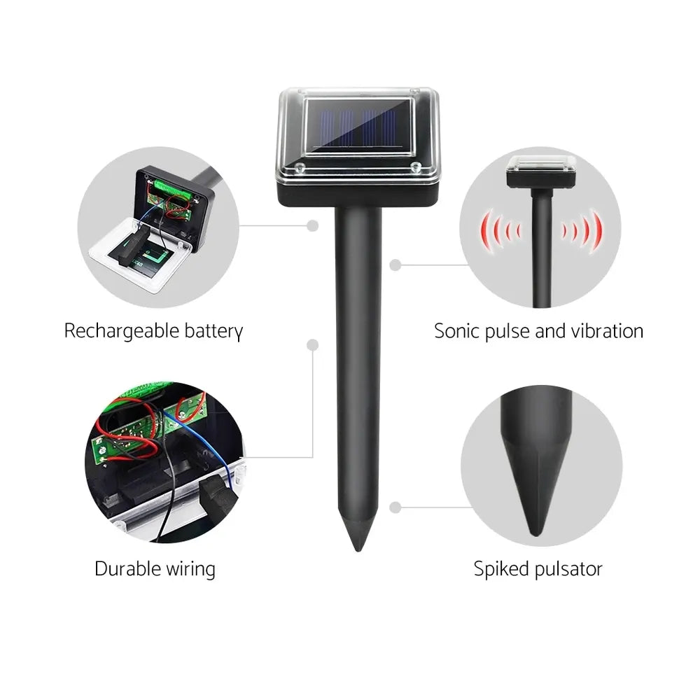 Gardeon Solar Snake Repeller 8X Multi Pulse Ultrasonic Powered Pest Repellent - Image 5