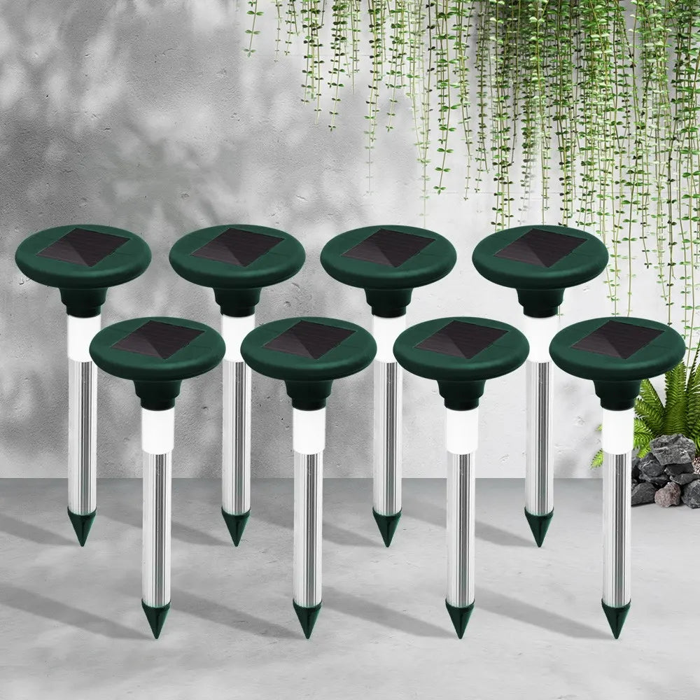 Gardeon Snake Repeller 8X Solar LED Pulse Plus Ultrasonic Pest Rodent Repellent - Image 8