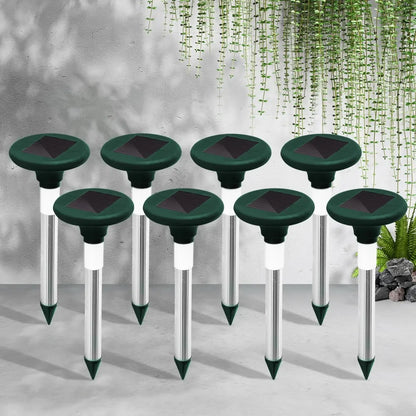 Gardeon Snake Repeller 8X Solar LED Pulse Plus Ultrasonic Pest Rodent Repellent - Image 8