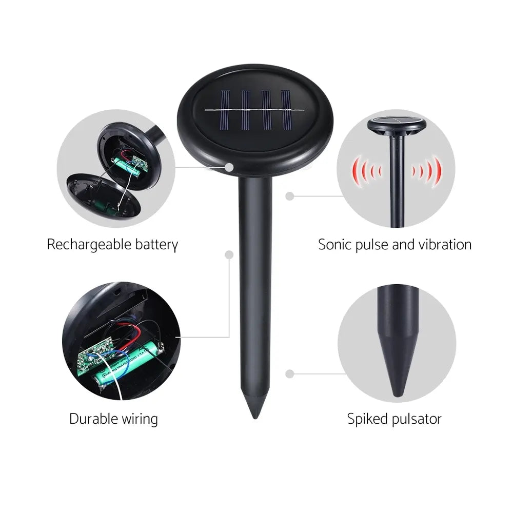 Gardeon Snake Repeller 8X Ultrasonic Solar Powered - Image 6