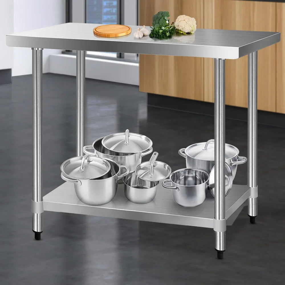 Cefito 1219x610mm Stainless Steel Kitchen Bench 304 - Image 8