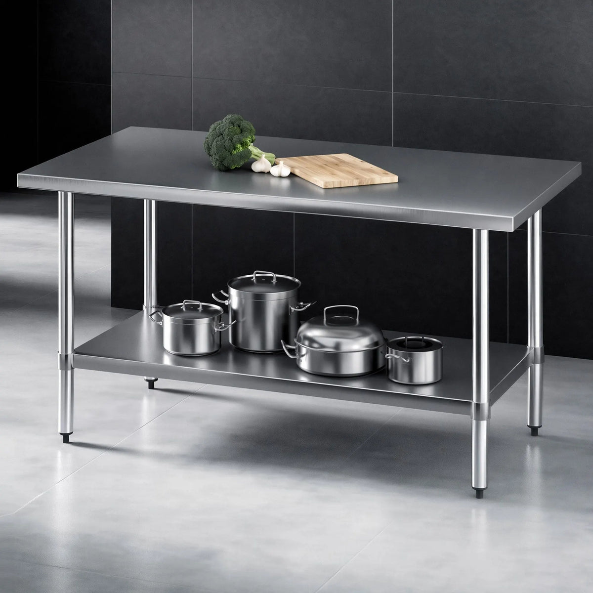 Cefito 1524x762mm Stainless Steel Kitchen Bench 430