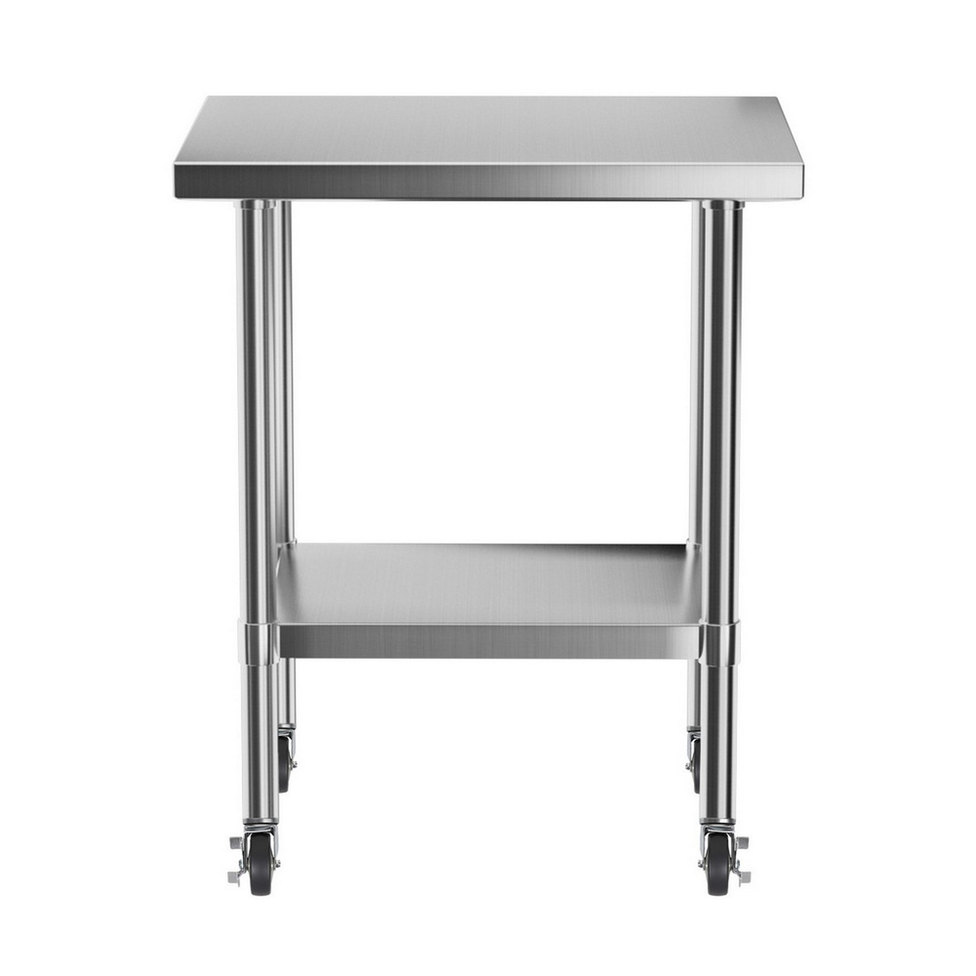 Cefito Stainless Steel Kitchen Bench w/ Splashback 760x610MM 430 - Image 3