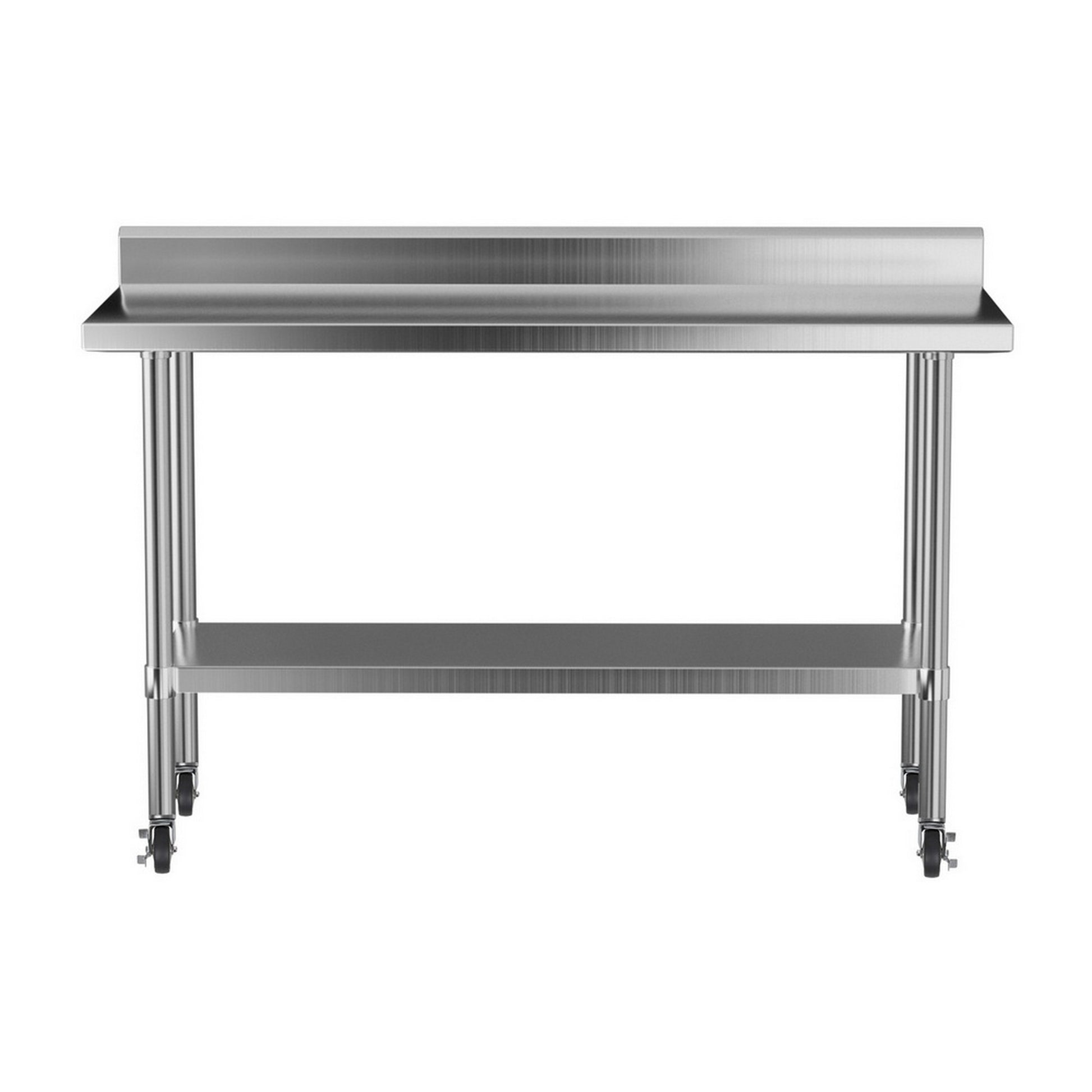 Cefito Stainless Steel Kitchen Bench w/ Splashback 1500x600MM 430 - Image 3