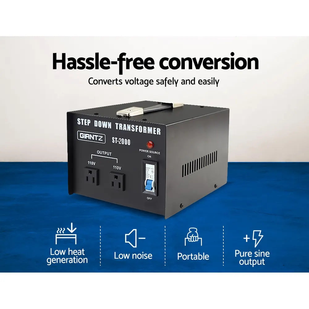 Giantz 2000 Watt Step Down Transformer - Image 3