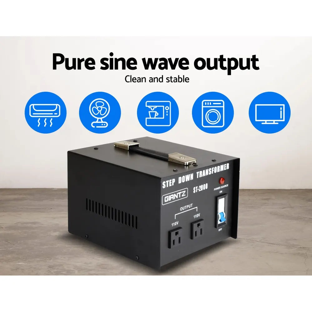 Giantz 2000 Watt Step Down Transformer - Image 5