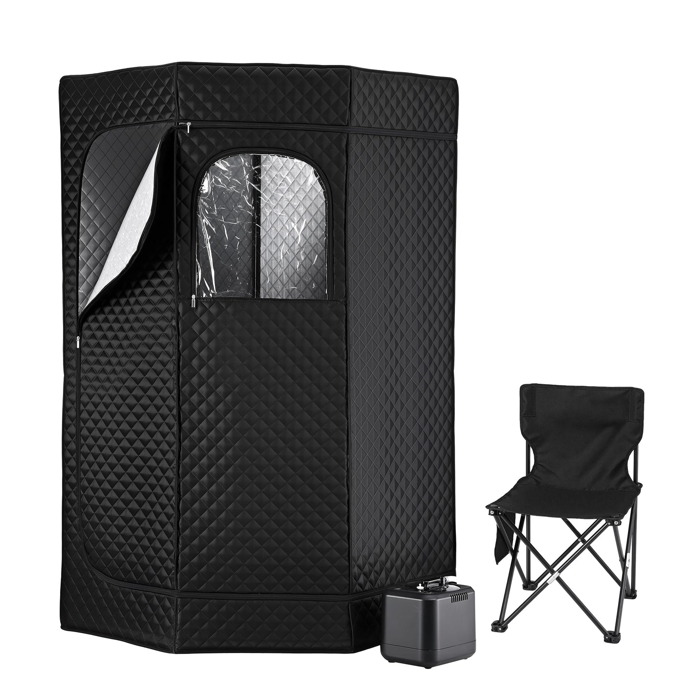 Devanti Portable Steam Sauna Tent 1000W 3L Steamer Pot Full Body Home SPA Timer - Image 3