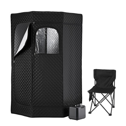 Devanti Portable Steam Sauna Tent 1000W 3L Steamer Pot Full Body Home SPA Timer - Image 3