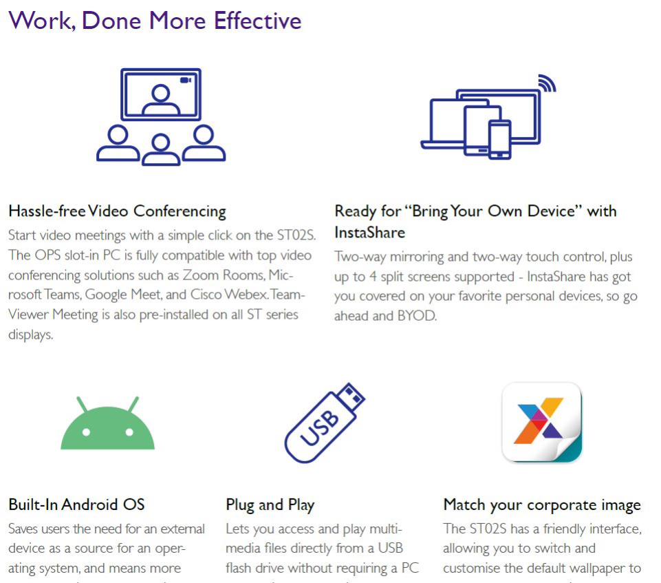 BenQ ST8602S Pro Smart Signage 86" UHD - Monitors - Digital Signage - Image 3