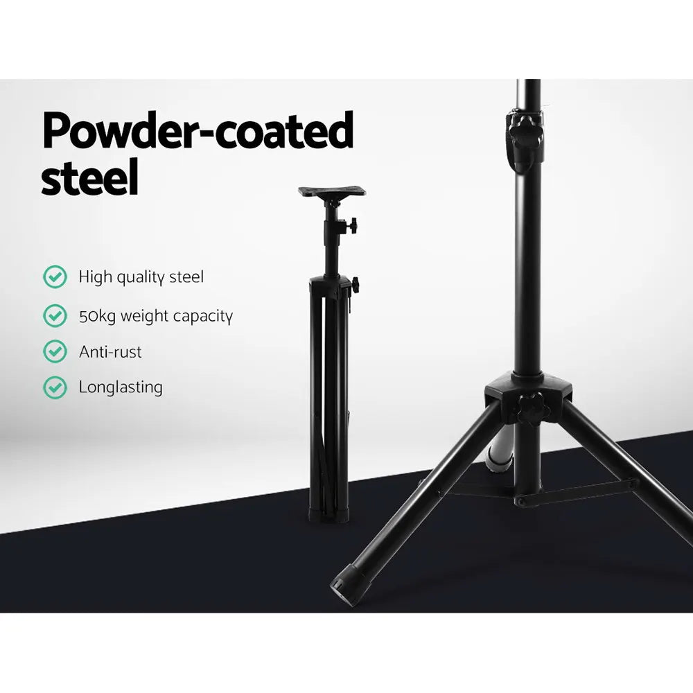 Alpha Speaker Stand 65-120cm Adjustable Height Surround Sound Studio Home 2pcs - Image 5