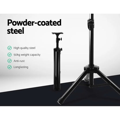 Alpha Speaker Stand 65-120cm Adjustable Height Surround Sound Studio Home 2pcs - Image 5