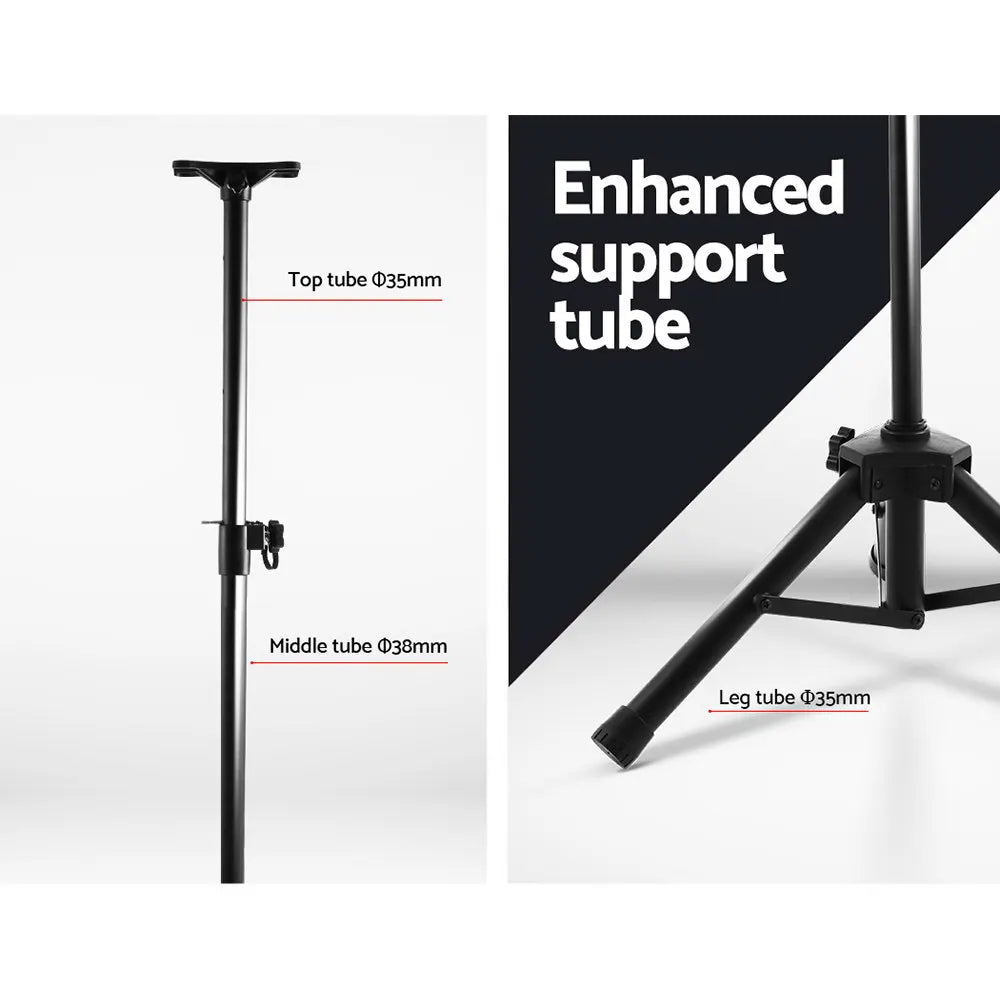 Alpha Speaker Stand 65-120cm Adjustable Height Surround Sound Studio Home 2pcs - Image 6
