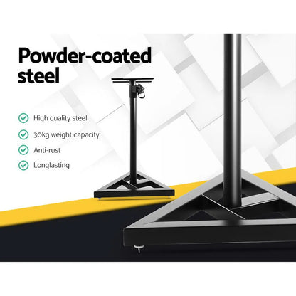 Alpha Speaker Stand 67-120cm Adjustable Height Surround Sound Studio Home 2pcs - Image 4