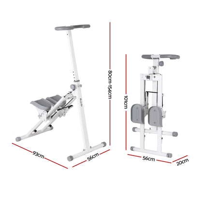 Everfit Step Machine Stair Climber for Home Gym Exercise Foldable LED Display Adjustable Handlebar - Image 3