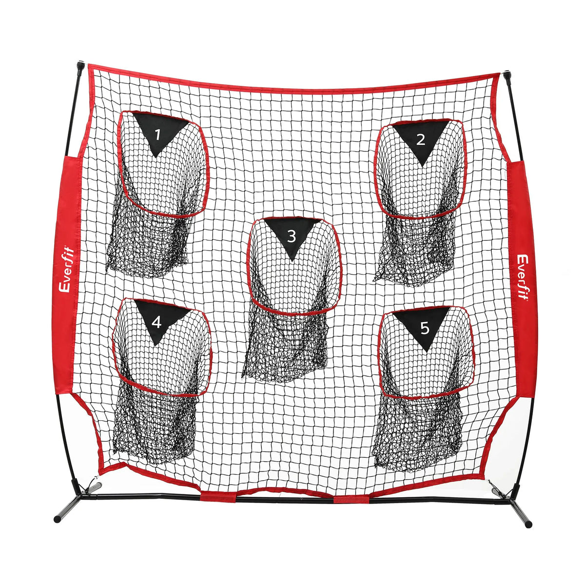 Everfit 1.8m Football Training Net 5 Target Portable Soccer Goal Nets Rebounder - Image 9