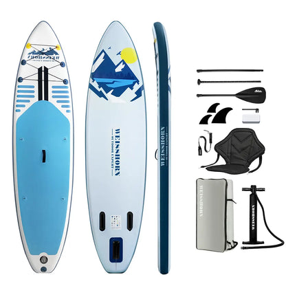 Weisshorn Stand Up Paddle Board 10.6ft Inflatable SUP Surfboard Paddleboard Kayak Surf Blue - Image 3