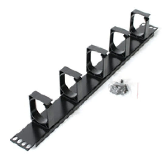 Astrotek 1U Rack Mount Cable Management Metal Panel - Cables