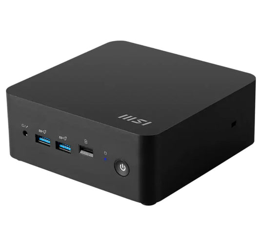 MSI Cubi NUC 1M-015BAU miniPC barebone, Black Intel Core 7-150U DDR5 2*M.2 2*HDMI 2*TBT 2*LAN Wif...