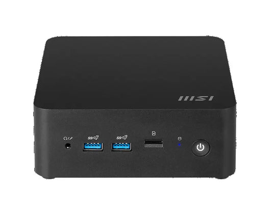 MSI Cubi NUC 1M Barebone Mini PC, Intel Core 3-100U, 6C/8T up to 4.7GHz, 2x DDR5 SODIMM, 2x M.2 S...
