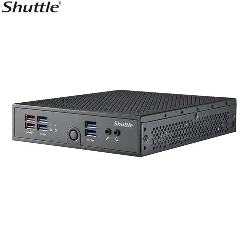 Shuttle DS50U Slim Mini PC 1.3L Barebone - Celeron 7305, 2x DDR5, 2x M.2 2280, HDMI, DP, VGA, COM...