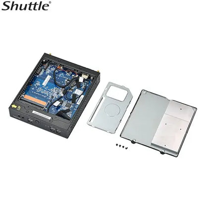 Shuttle DS50U Slim Mini PC 1.3L Barebone - Celeron 7305, 2x DDR5, 2x M.2 2280, HDMI, DP, VGA, COM... - Image 4