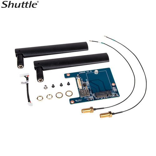 Shuttle M.2 adapter, antennas and cables for M.2 LTE modules for DS20U series, DH32U series, DH47...