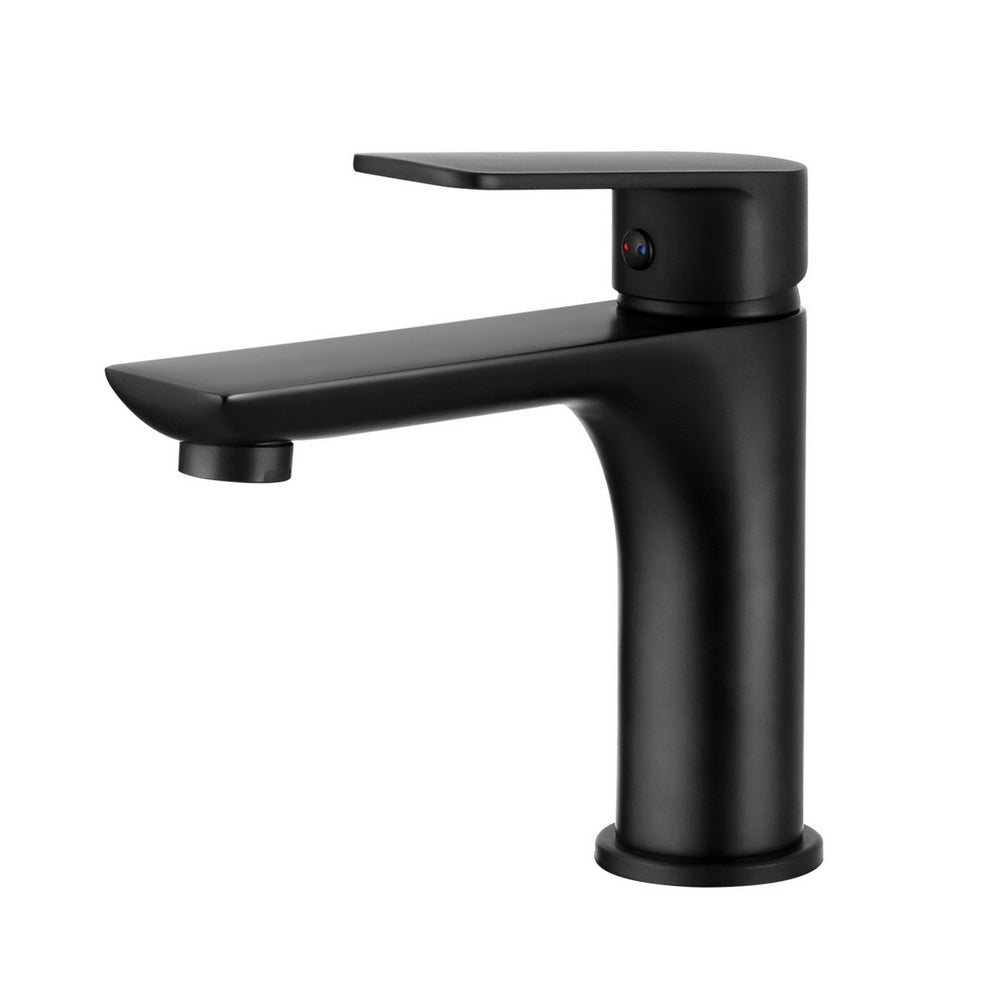 Cefito Bathroom Basin Mixer Tap Brass Faucet Vanity Laundry Sink Black - Image 2