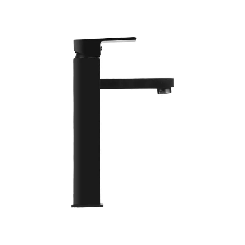 Cefito Bathroom Basin Mixer Tap Square Tall Faucet Vanity Laundry Black - Image 4